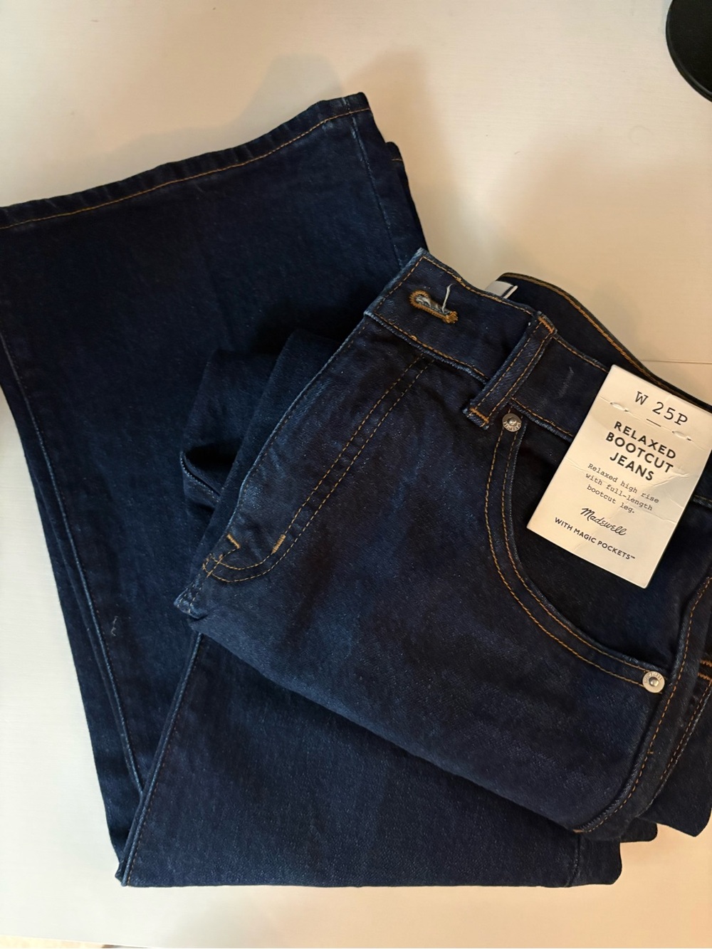 Madewell Dark Indigo Bootcut Jeans